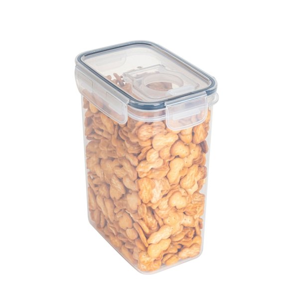 4-pack Matförvaring - Lufttäta burkar med lock - Kit Transparent