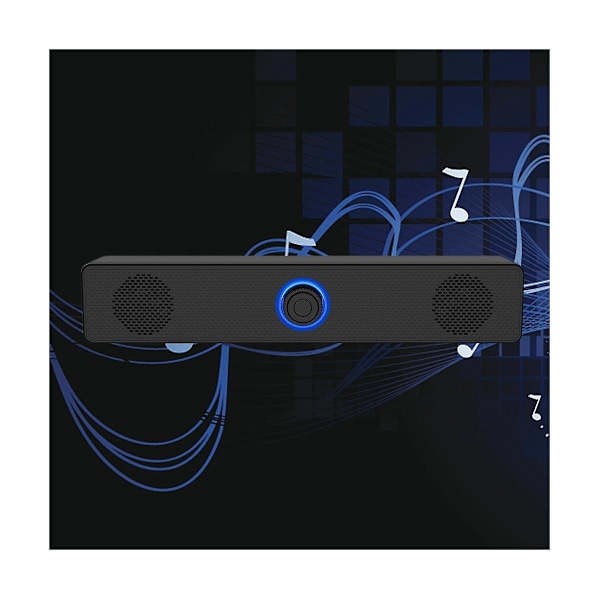 USB-driven Soundbar Bluetooth 5.0 Högtalare 4D Surround Stereo Bas Subwoofer Ljudlimpa för Laptop P