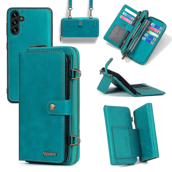 Megshi 020-serien Case för Samsung Galaxy A13 5g Löstagbar 2-i-1 Pu-läder+pc+tpu telefonplånbok med S
