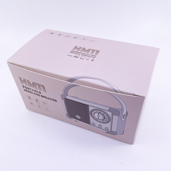 HM11 Retro Bluetooth-kaiutin Langaton Mini Kannettava Luova Kortti Bluetooth-kaiutin Radio Retro Subwoofer