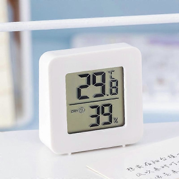 Inomhus Temperatur Luftfuktighetsmätare Elektronisk Termometer Mini Våt Torr