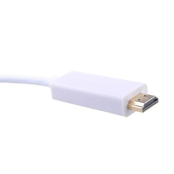 10ft/3m Mini DP DisplayPort Thunderbolt till HDMI Kabel Adapter för iMac Mac Mini