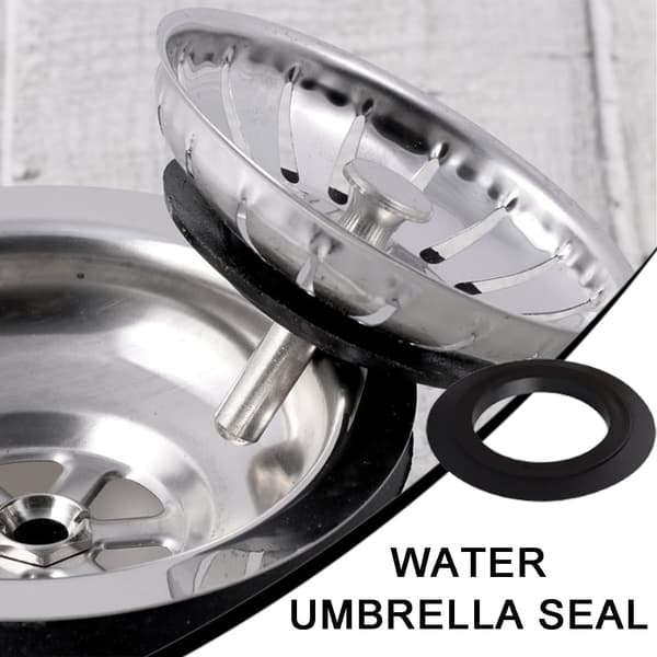 5 stk. gummipakning til køkkenvask, gummipakning til ventilprop og si, ydre diameter 54 mm, indre diameter 32 mm convex spacer