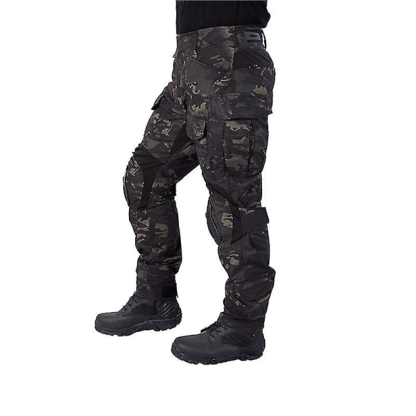 Herr Combat Cargo Byxor Med Knäskydd Airsoft Tactical Byxor Multicam Cp Gen3 Camouflage Army Arbetsbyxa