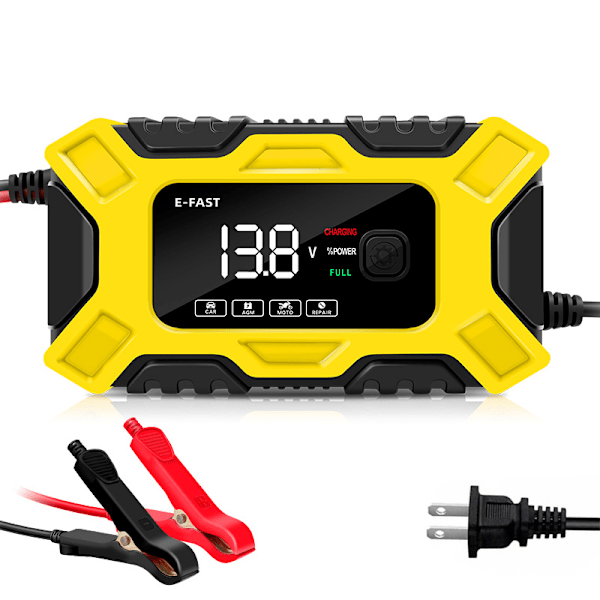 1-pack E-FAST 12V Laddare Bil Laddare Laddning Auto Stopp 12V
