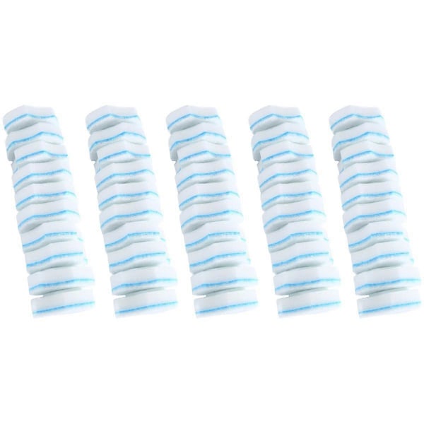 Toalettborste Refiller 50-pack Uppgraderat Material Engångs Toalettrengöring Svamphuvuden Toalettborste