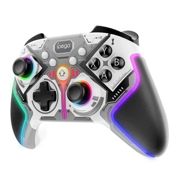 1-Pak Trådløs Spilkontroller Android iOS, PC, Switch, PS3, PS4 Programmerbar Motor Vibrationscontroller