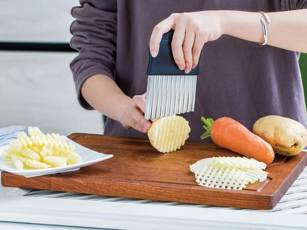 Bølgekutter i rustfritt stål, for pommes frites, for poteter