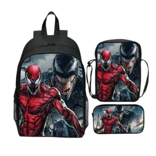 Uusi sarjakuva Spiderman-koulureppu kolmiosainen setti ala- ja yläkoululaisille