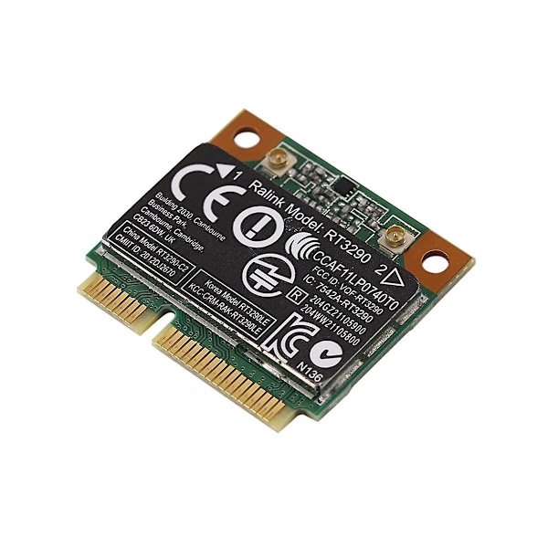 5 KPL 150Mbps 2.4Ghz RT3290 802.11B/G Langaton WLAN-kortti WIFI + Bluetooth BT 4.0 Puolikas Mini PCI-E -kortti