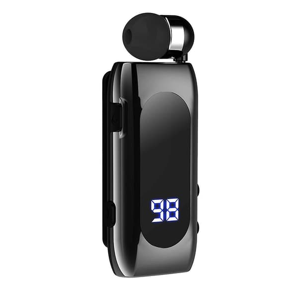 K55 Lavalier Infällbart Headset BT5.2 Samtalspåminnelse Vibration Rörelseklämma Drivrutin Aurikulärt Headset