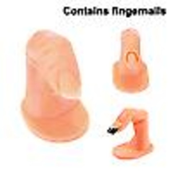 5 stk Øvelses Manikyr Fingre Falske Negle Træningsfingre til Akryl Gel Manikyr Hånd Neglekunst Træning Display Dekoration