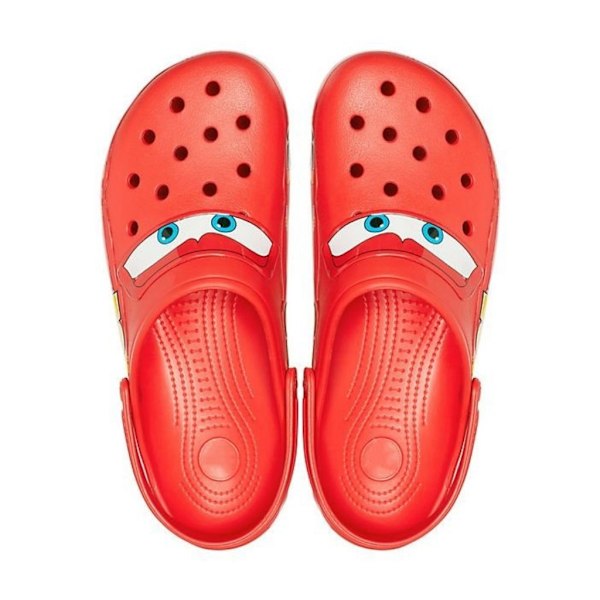 Crocs Lightning McQueen - Lightning McQueen Uteslippers med Stropp - M7/W9 (Passer til størrelse 39/40 fot)