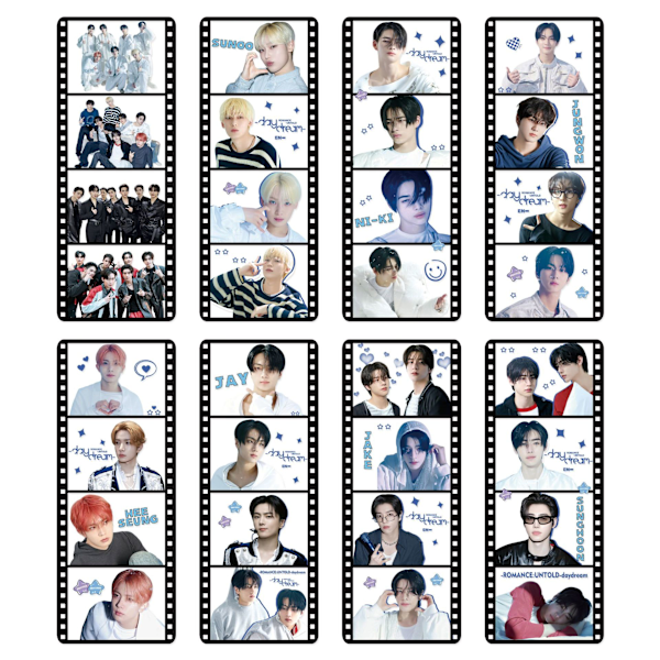 ENH Four-grid Bookmark New Album Daydream Cute Collection Collection PVC Selfie Series Photo Card