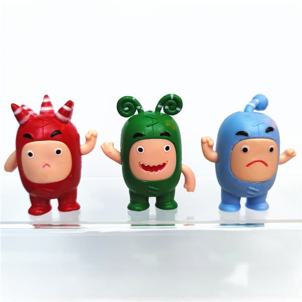 7 st/oddbods actionfigurer 7cm samlarleksaker barnpresenter_c