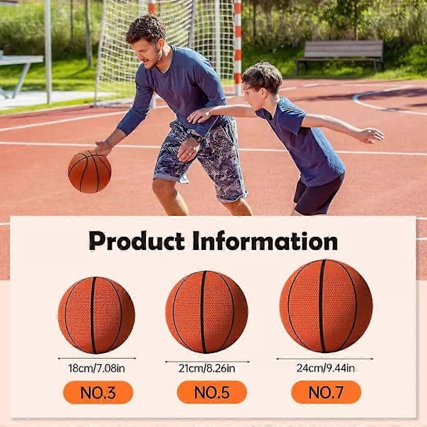 Tyst Skum Basketboll Dribbling Inomhus Tysta Basketbollar, 18cm