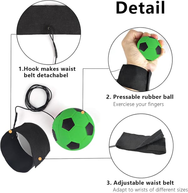 Wrist Return Bold, Bold med elastisk håndled, Bold med armbånd, Bold med gummibånd, Elastisk reb return bold, Elastisk håndledsbold, Wrist Return Bold