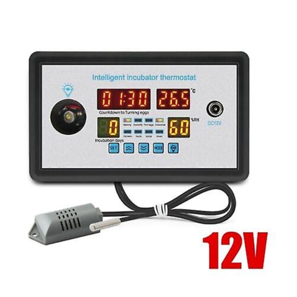 Termostat Digital Temperatur Fugtighed Automatisk Æggevending Kontrol Inkubator