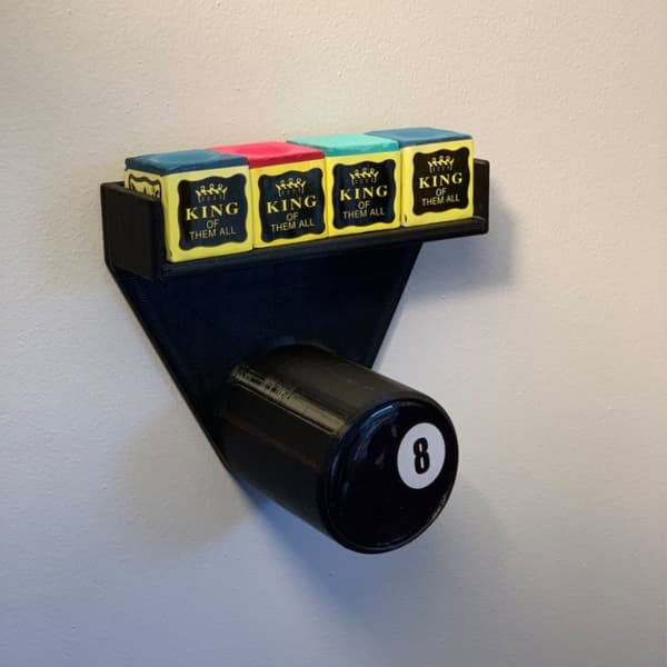 Ny triangulär väggmonterad 3D-printad prydnadsförvaringshylla