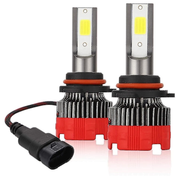 9006 Led forlygtepærer 6000k Hb4 Hi/low Beam 55w 8000 Lumen