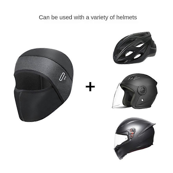 Ansiktsskydd i issilke för cykling, Balaclava skidmask för kallt väder för män