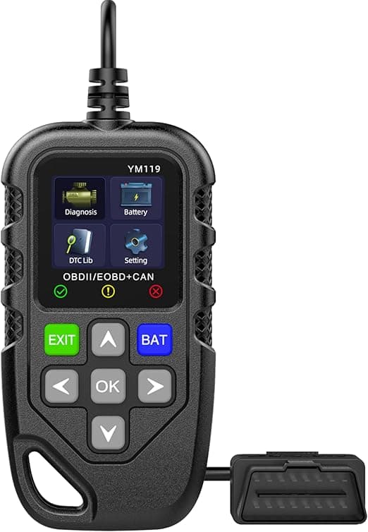 YM119 OBD2-skanner Live Data Profesjonell Mekaniker OBDII Diagnostisk Kodeavleserverktøy for Sjekk Motorlys