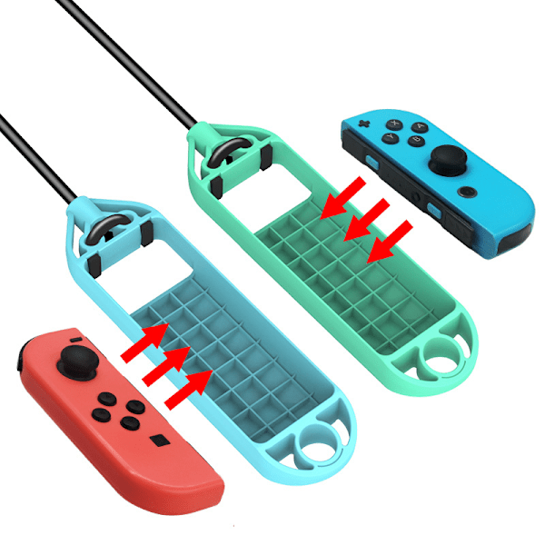 SWITCH litet handtag hopprep J-con vänster och höger handtag hopprep NSOLED spelrekvisita handtag hopprep grepp