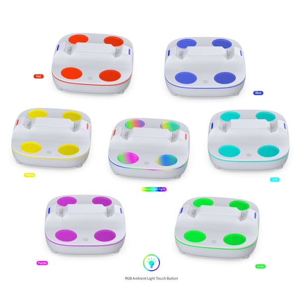 1-pak PS5 trådløs controller hurtig opladningsdock P5 controller dobbelt opladning PS5 spilcontroller oplader PS5 elite spilcontroller oplader