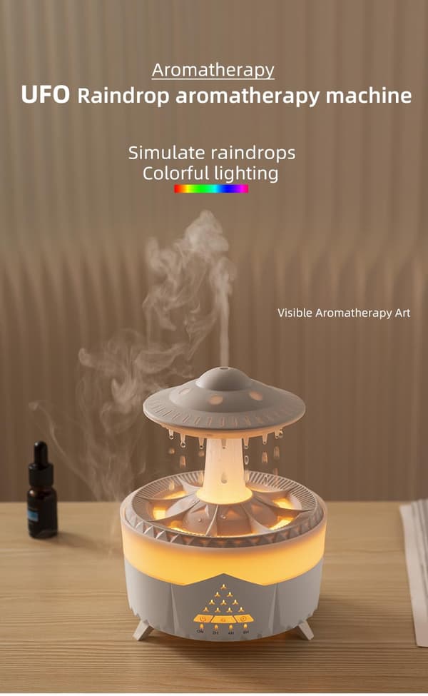 Aromadiffuser for hjemmet elektrisk og luftfukter oljediffuser for hjemmet – Eterisk olje duftdiffuser med fjernkontroll, romfrisker duft