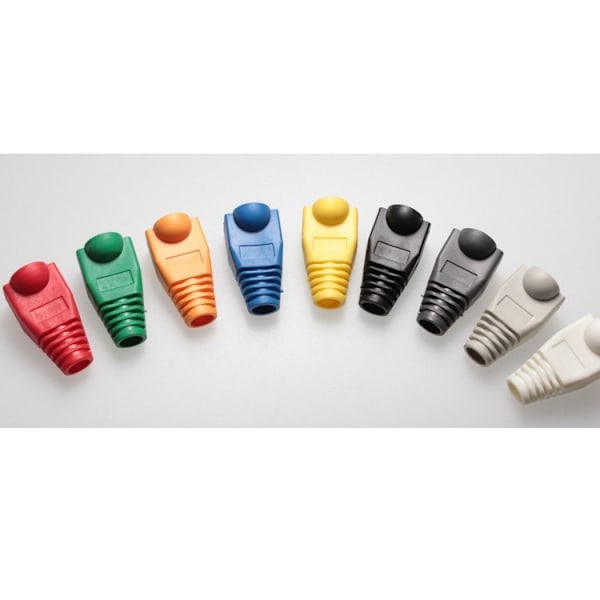 Nettverkskabel 8-kjerners RJ45 krystallhodehette Nettverk/nettverkskabel krystallhode beskyttelsesdeksel, 6/7MM