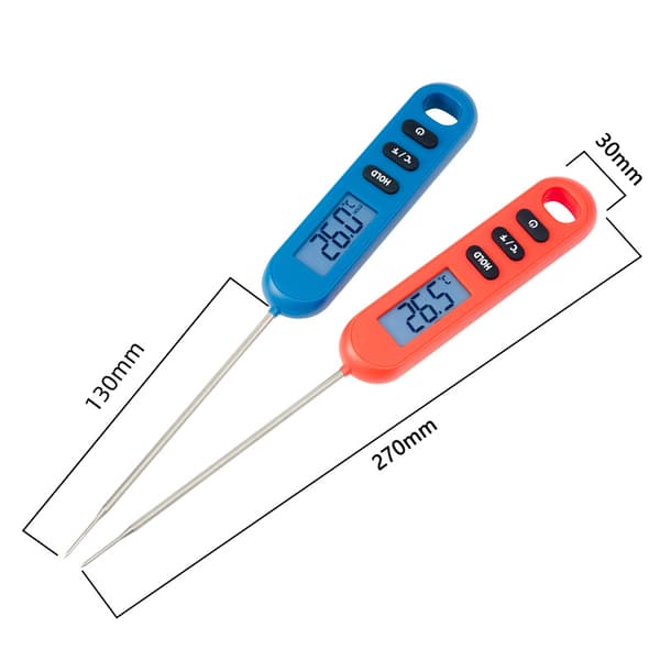 1-Pack Kök Mat Kött Termometer Mjölk Temperatur Probe Elektronisk Termometer Grill