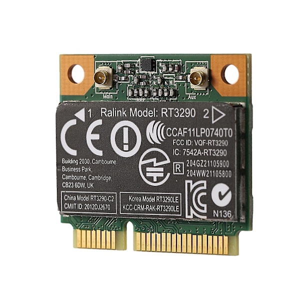 5 STK 150 Mbps 2.4 GHz RT3290 802.11B/G Trådløst WLAN-kort WIFI + Bluetooth BT 4.0 Halv Mini PCI-E Bil