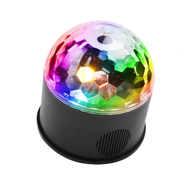 Stemmeaktiveret LED krystal magisk kugle USB scene DJ lys farvet lys bil DISCO natlys