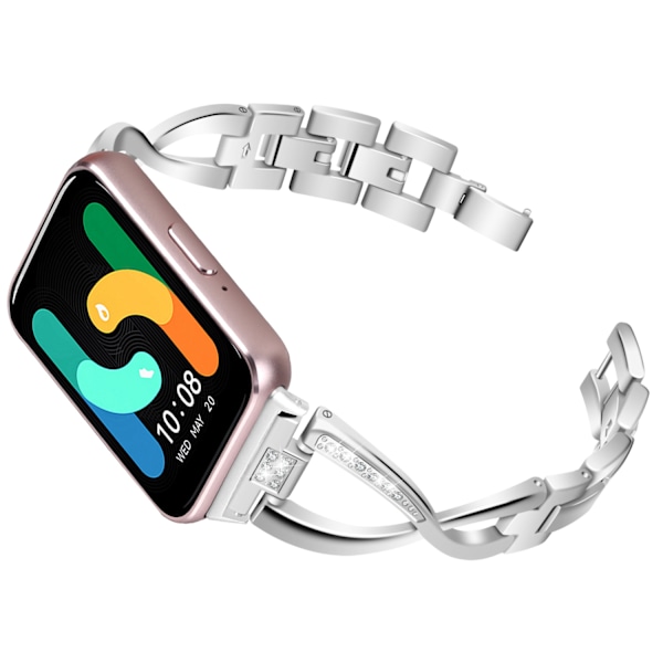 Passer til Galaxy Fit3 diamantrem SM-R390 zinklegering metal rustfrit stål ny rem
