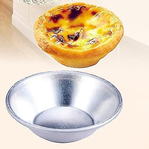 10 st kakformar i äggtartstil Pasteis De Nata ugnsformar runda bakformar för vaniljsås (10 st) - mxbc