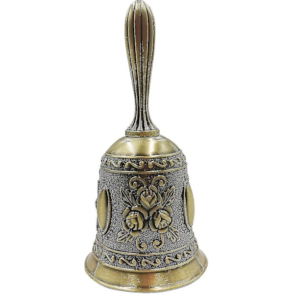 Retro Hand Bell Bronze Call Bell Antique Brass Wedding Bellsbronze1pcs