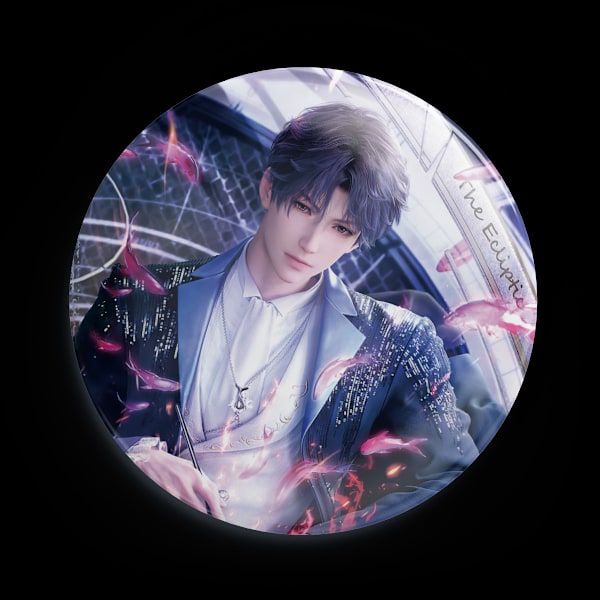 Love and Deep Space Badge 58mm Baji Badge Anime Periferi Guzi Andra Dimensionens Spel Brosch