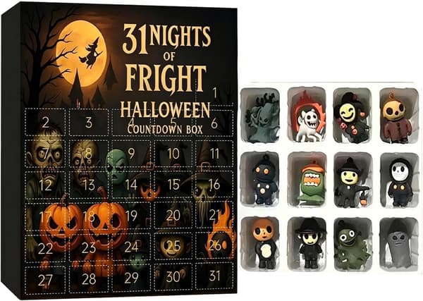 Halloween Adventskalender Nedtelling Gotiske Statuer for