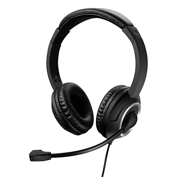 Kablet USB-headset Call Center-headset med mikrofon Spill Støyreduserende Over-Ear hodetelefoner for