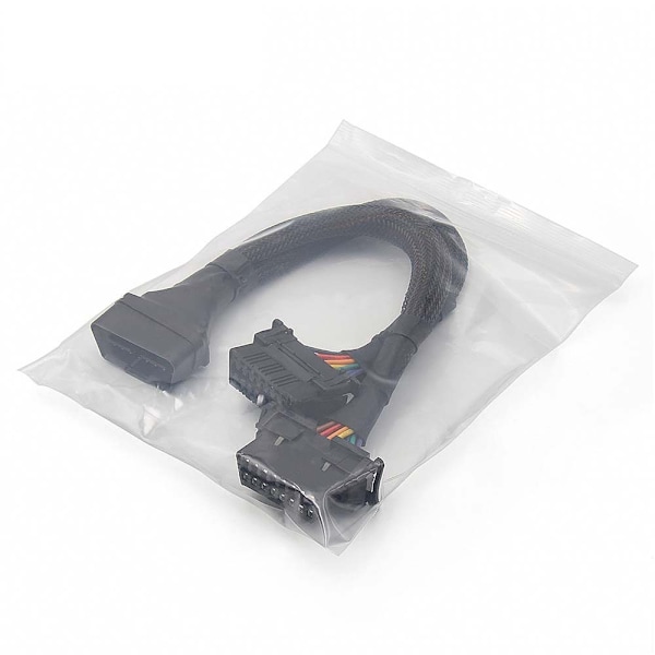 Bil OBD 1-til-2 kabelharness, to specifikationer af hunspænde, fulde ben og fulde ledninger, konverteret kabel
