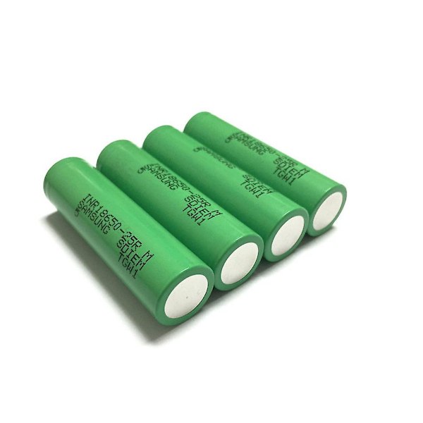 Neljä 25rm18650 litiumparistoa 2500mah 3.7v 25ag Power Inr18650-25r