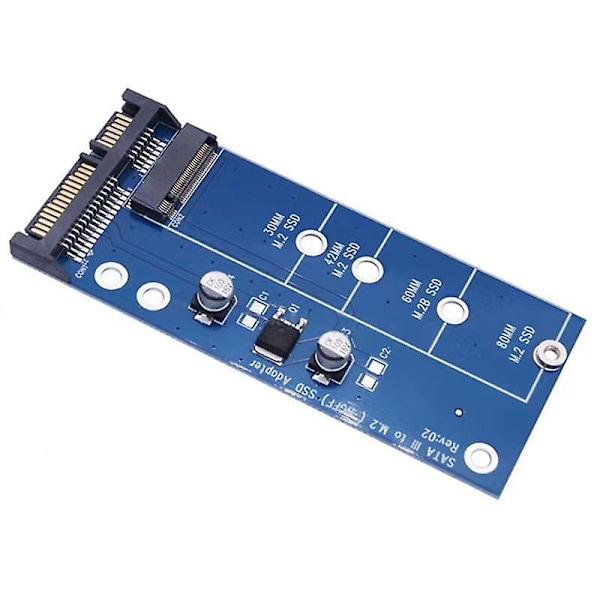 NGFF M.2 -sovitin M2 - SATA 3 -sovittimeen M.2 - SATA -sovittimeen SSD M2 - SATA -laajennuskortti B-avain Tukee