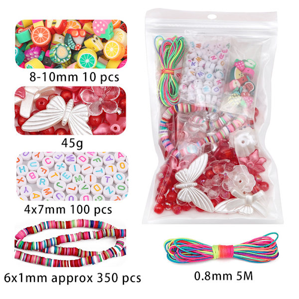 2-delat set med fantasifulla barockpärlor i mjuk lera, mobiltelefonkedjeset, DIY handgjorda väskehängetillbehör, materialpaket