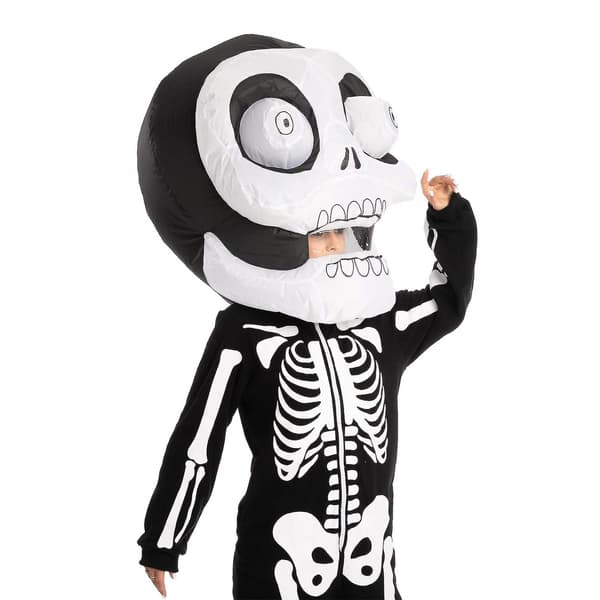 Halloween Oppblåsbart Hodeplagg Spøkelsesfestivalfest Horror Spøkelsesdekorativt Hodeplagg