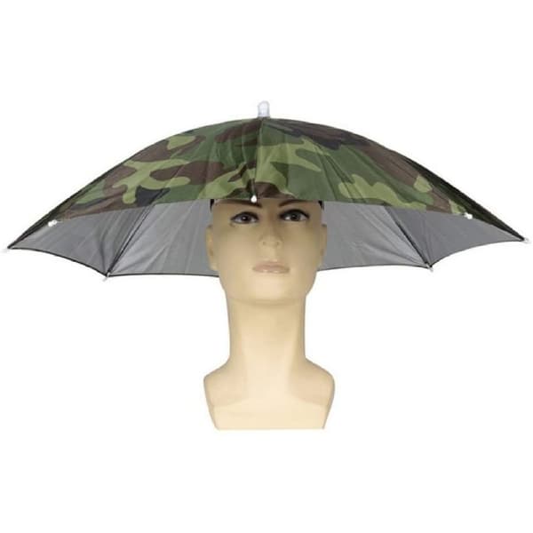 Sammenleggbar Paraply Parasoll Hatt - Hodeplagg For Voksne