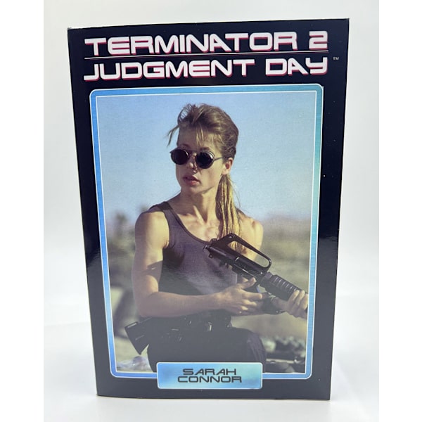 NECA Sarah Connor 7-tums actionfigur i box