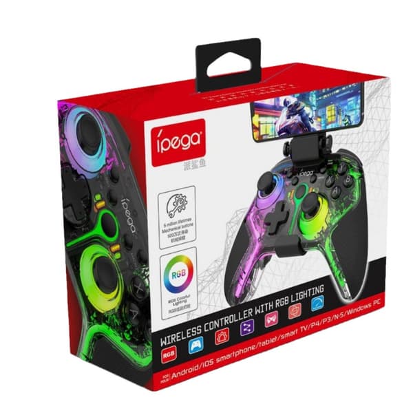 1-Pak Trådløs Spilkontroller Android iOS, PC, Switch, PS3, PS4 Programmerbar Motor Vibrationscontroller