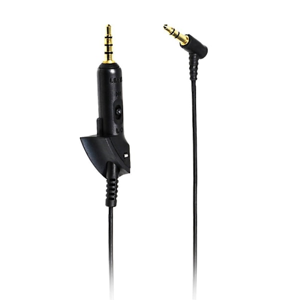 Kable til Bose Quietcomfort 15/qc15 Qc2 Hovedtelefoner - Audiokabel med Dobbelt 3,5 mm AUX-stik (Størrelse: Uden Knap)