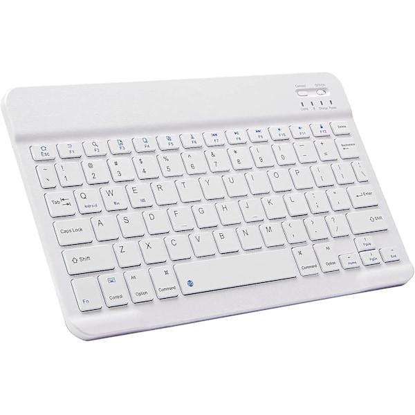 Bluetooth-näppäimistö, Ultraohut Ladattava Langaton Bluetooth-näppäimistö iOS:lle, Androidille, Windowsille ja Macille Yhteensopiva iPadin, iPad Pron, iPhonen ja