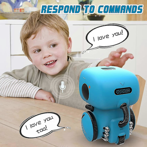 Interaktiva Smarta Robotleksaker, Intelligenta Robotleksaker För Barn, Flickor & Pojkar Robotleksaker 3-9 År Gamla, Röststyrning & Beröringskänsla, Dans &-